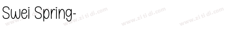 Swei Spring字体转换
